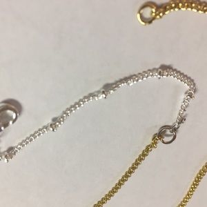 Gold and silver plated “mixed” handmade necklace